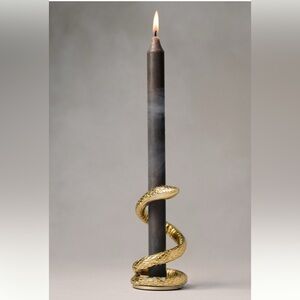 Anthropologie Adelle Snake Taper Candle Holder | Short | NWT